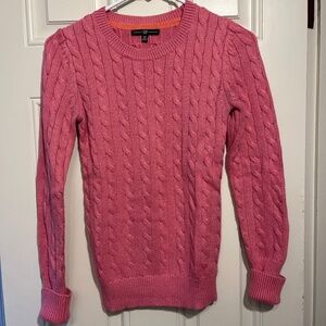 Gap bubblegum pink cable sweater